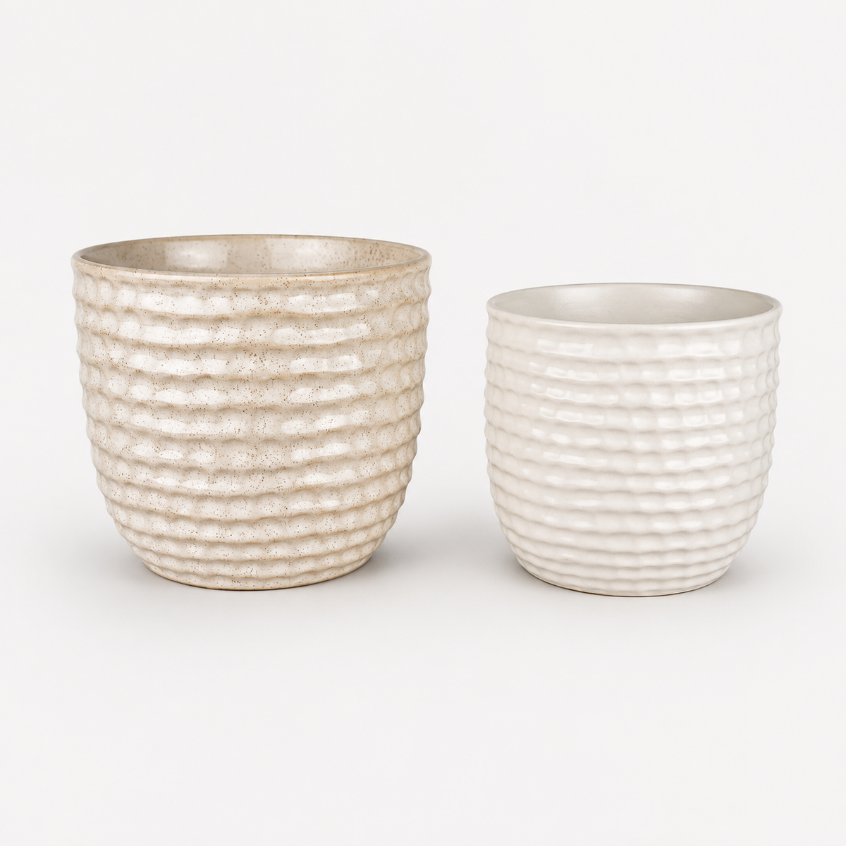 Kenzia pot 6.5 x 5.5 inch — Creamy White
