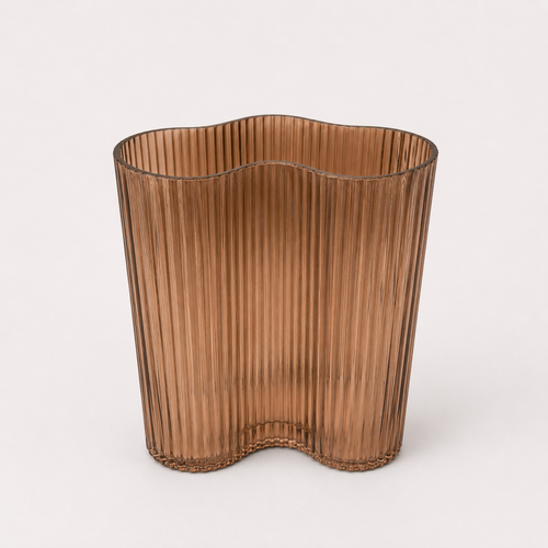 Mocha Wave Vase